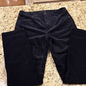 Talbots size 2 Black Corduroy Pants